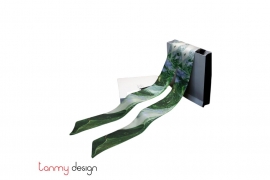 Skinny scarf-Green  6*130cm